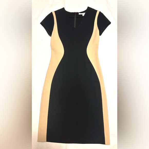 Diane Von Furstenberg Black and Tan Dress - Picture 1 of 3